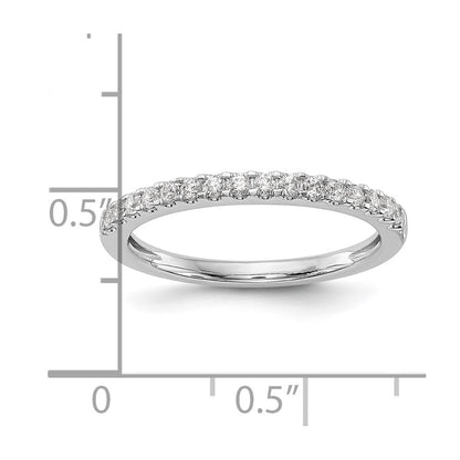 14K White Gold 1/4 carat Diamond Complete Wedding Band