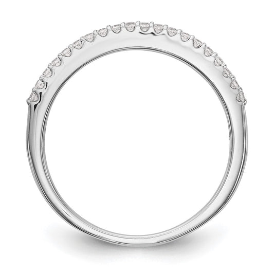 14K White Gold 1/6 carat Diamond Complete Wedding Band