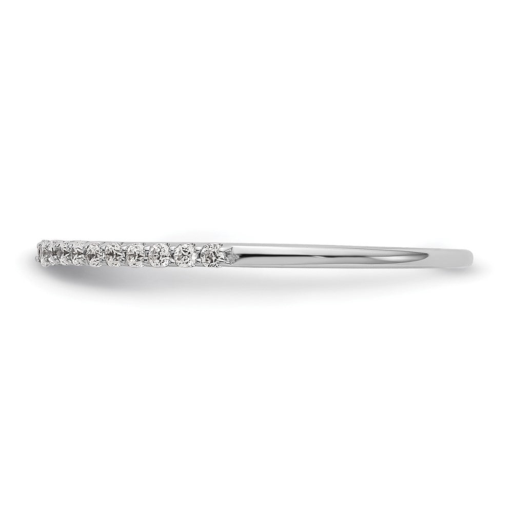 14K White Gold 1/6 carat Diamond Complete Wedding Band