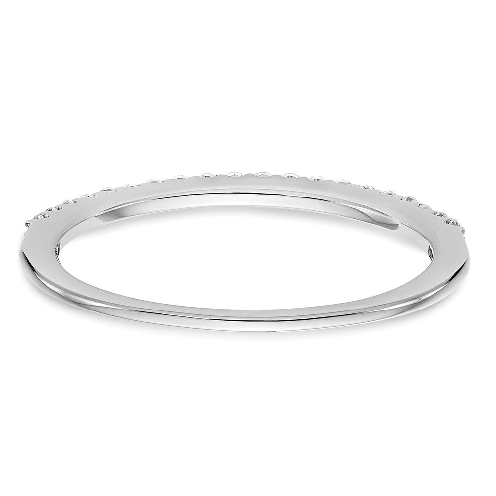 14K White Gold 1/6 carat Diamond Complete Wedding Band