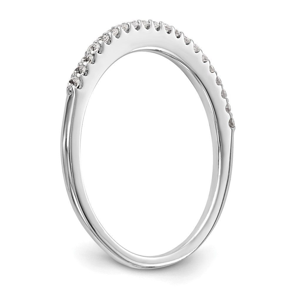 14K White Gold 1/6 carat Diamond Complete Wedding Band