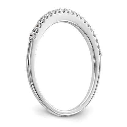 14K White Gold 1/6 carat Diamond Complete Wedding Band