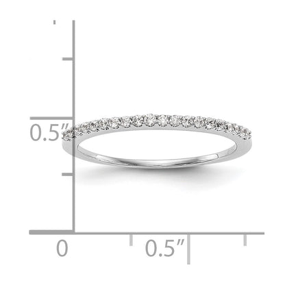 14K White Gold 1/6 carat Diamond Complete Wedding Band