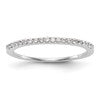 14K White Gold 1/6 carat Diamond Complete Wedding Band