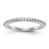 14K White Gold 1/4 carat Diamond Complete Wedding Band