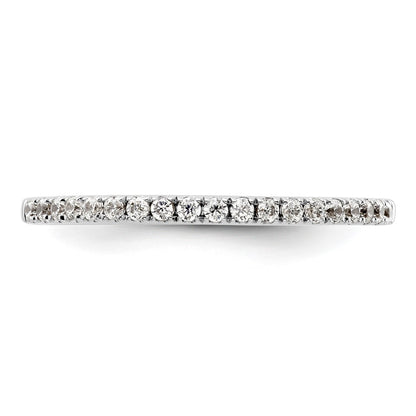14K White Gold 1/5 carat Complete Diamond Wedding Band