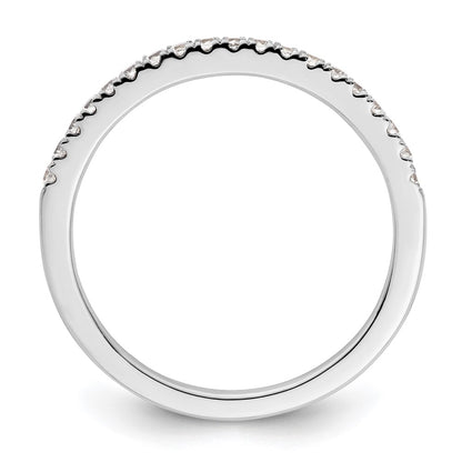 14K White Gold 1/4 carat Complete Diamond Wedding Band