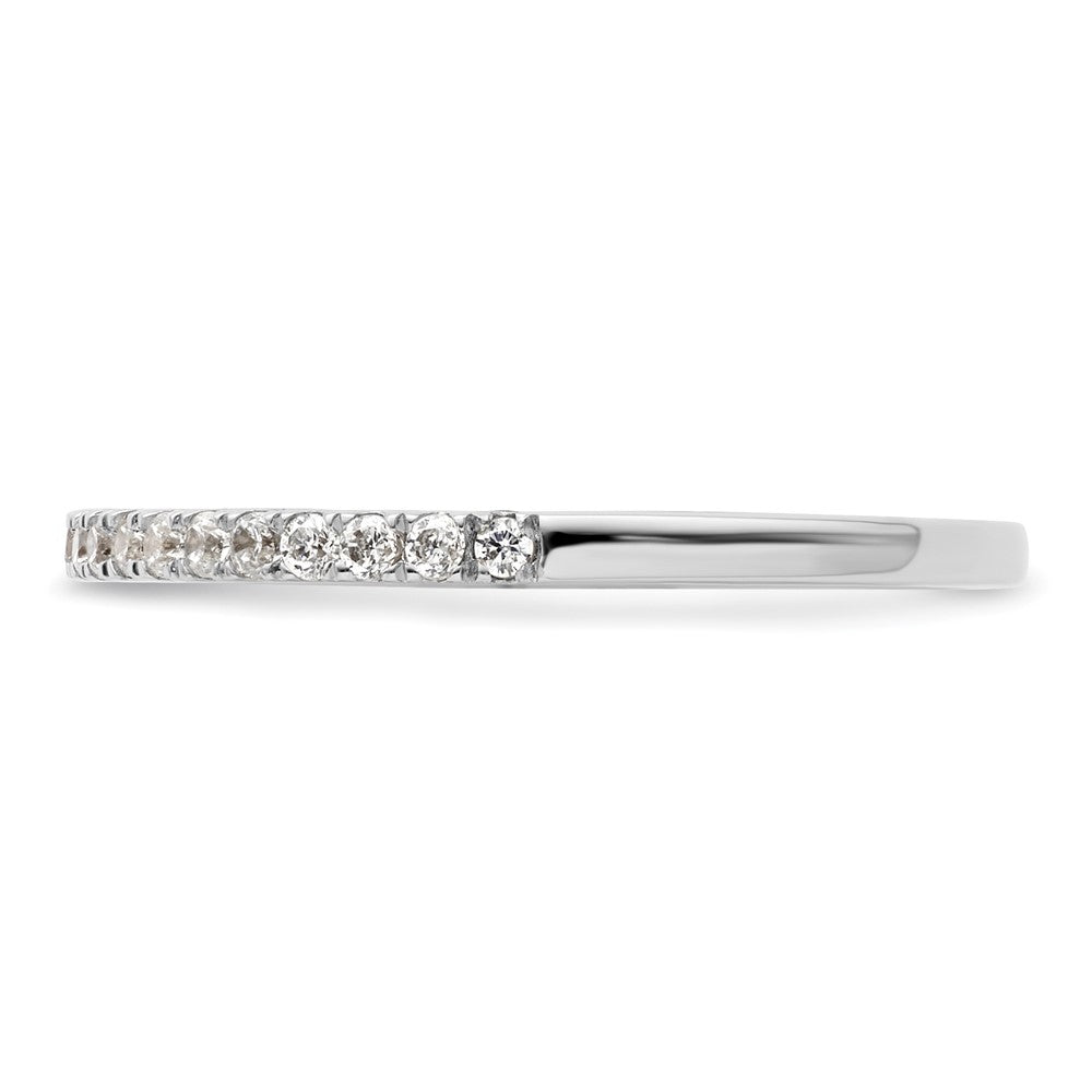 14K White Gold 1/4 carat Complete Diamond Wedding Band