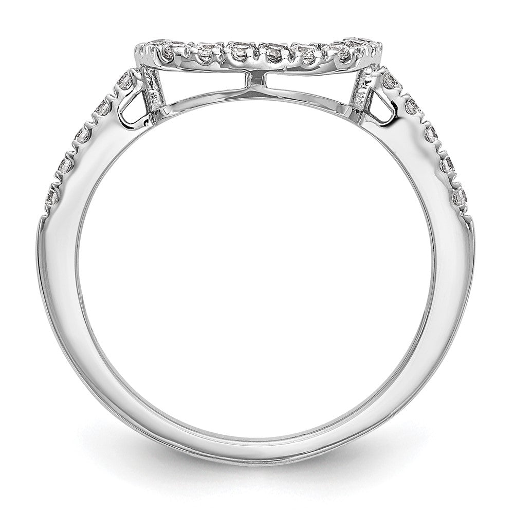 14k White Gold 1/5 carat Lab Grown Diamond VS/SI+ G+ Complete Wedding Band