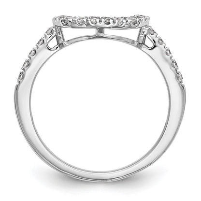 14k White Gold 1/5 carat Lab Grown Diamond VS/SI+ G+ Complete Wedding Band