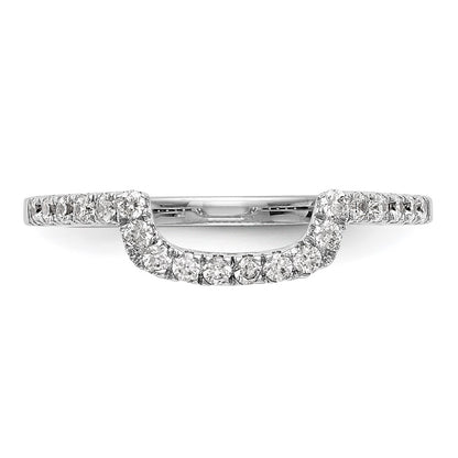 14k White Gold 1/5 carat Lab Grown Diamond VS/SI+ G+ Complete Wedding Band