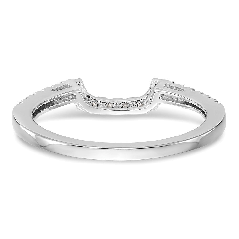 14k White Gold 1/5 carat Lab Grown Diamond VS/SI+ G+ Complete Wedding Band