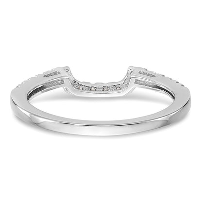 14k White Gold 1/5 carat Lab Grown Diamond VS/SI+ G+ Complete Wedding Band