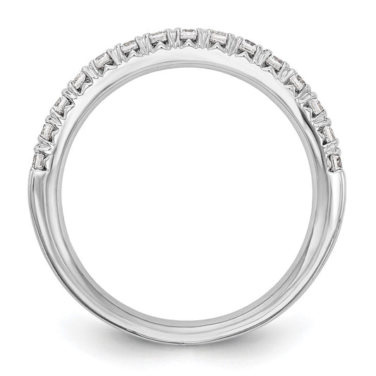 14K White Gold 3/8 carat Diamond Complete Wedding Band