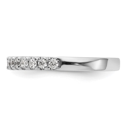 14K White Gold 3/8 carat Diamond Complete Wedding Band