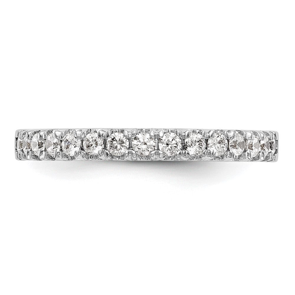 14K White Gold 3/8 carat Diamond Complete Wedding Band