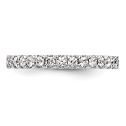 14K White Gold 3/8 carat Diamond Complete Wedding Band