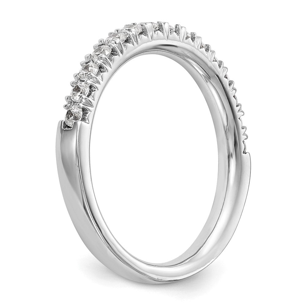 14K White Gold 3/8 carat Diamond Complete Wedding Band