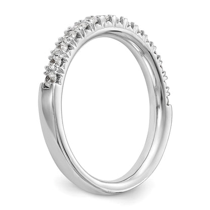 14K White Gold 3/8 carat Diamond Complete Wedding Band