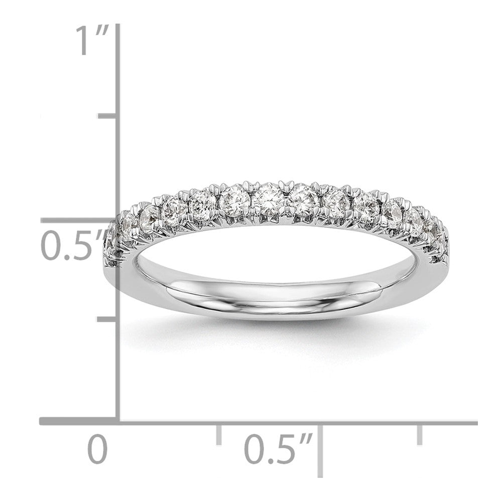 14K White Gold 3/8 carat Diamond Complete Wedding Band