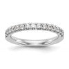 14K White Gold 3/8 carat Diamond Complete Wedding Band