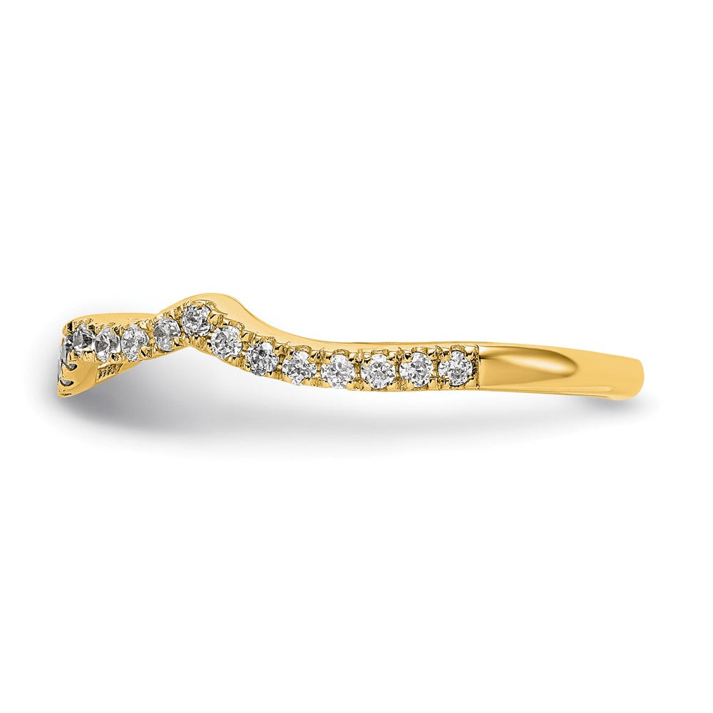 14K Yellow Gold Diamond Wedding Band