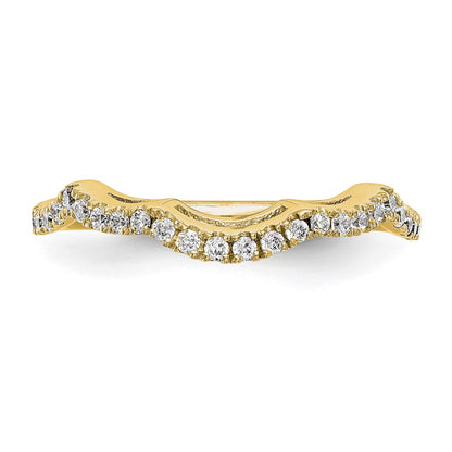 14K Yellow Gold Diamond Wedding Band