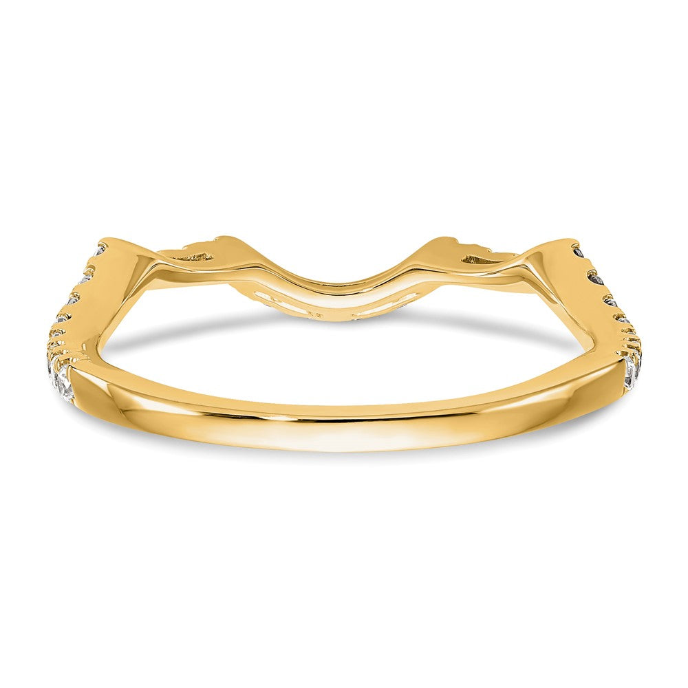 14K Yellow Gold Diamond Wedding Band