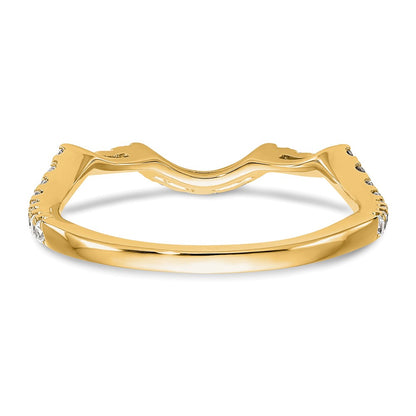 14K Yellow Gold Diamond Wedding Band