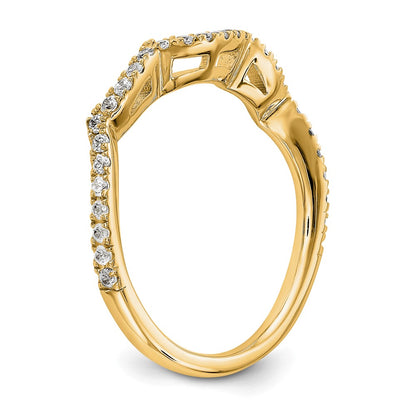 14K Yellow Gold Diamond Wedding Band