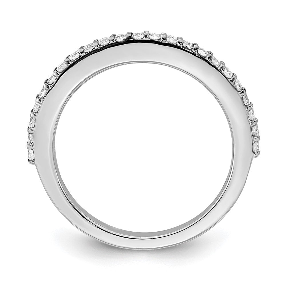 True Origin 14K White Gold 1/3 carat Lab Grown Diamond VS+ F+ Complete Wedding Band