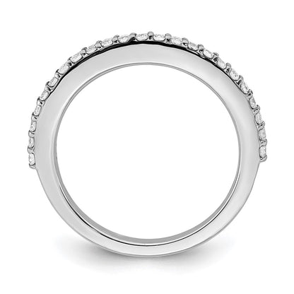 True Origin 14K White Gold 1/3 carat Lab Grown Diamond VS+ F+ Complete Wedding Band
