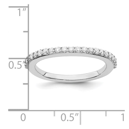 True Origin 14K White Gold 1/3 carat Lab Grown Diamond VS+ F+ Complete Wedding Band