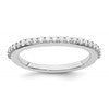True Origin 14K White Gold 1/3 carat Lab Grown Diamond VS  D E F  Wedding Band