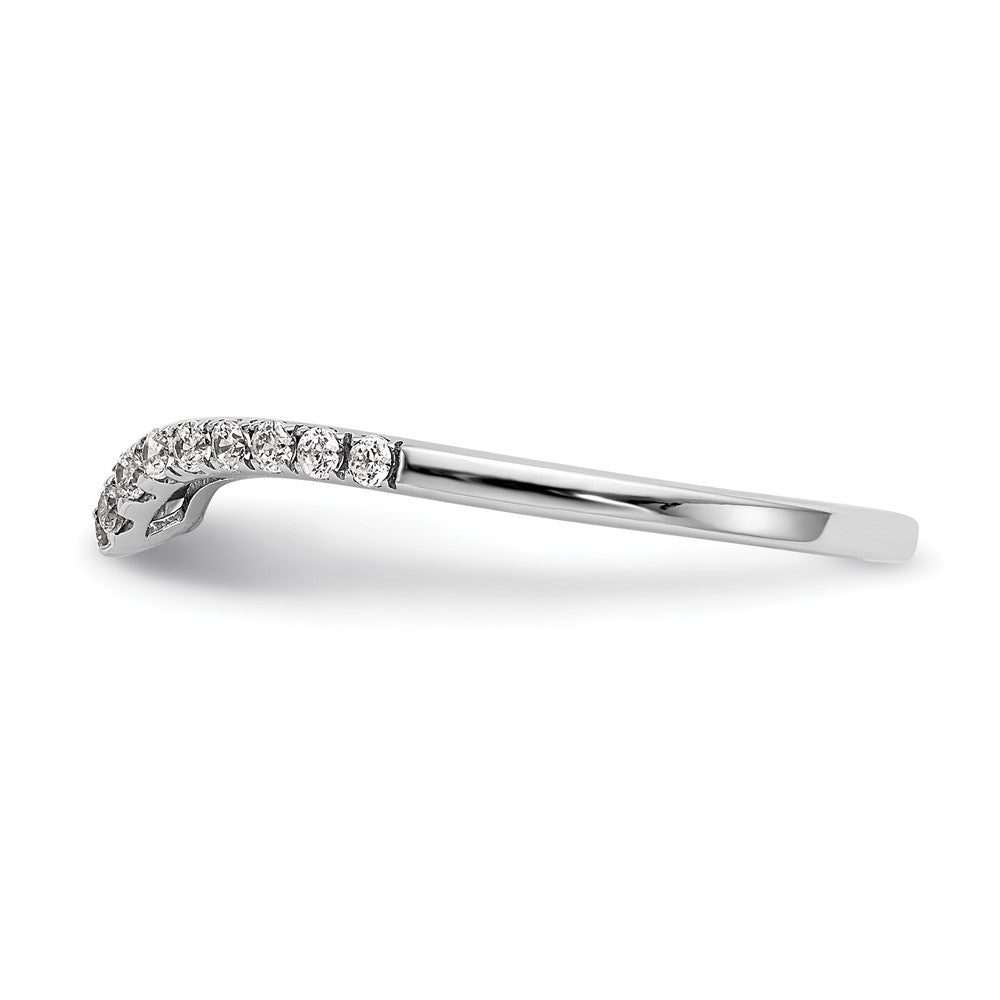 True Origin 14K White Gold 1/5 carat Lab Grown Diamond VS+ F+ Complete Wedding Band