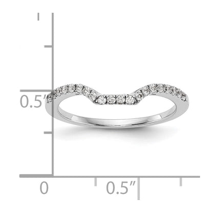 True Origin 14K White Gold 1/5 carat Lab Grown Diamond VS+ F+ Complete Wedding Band