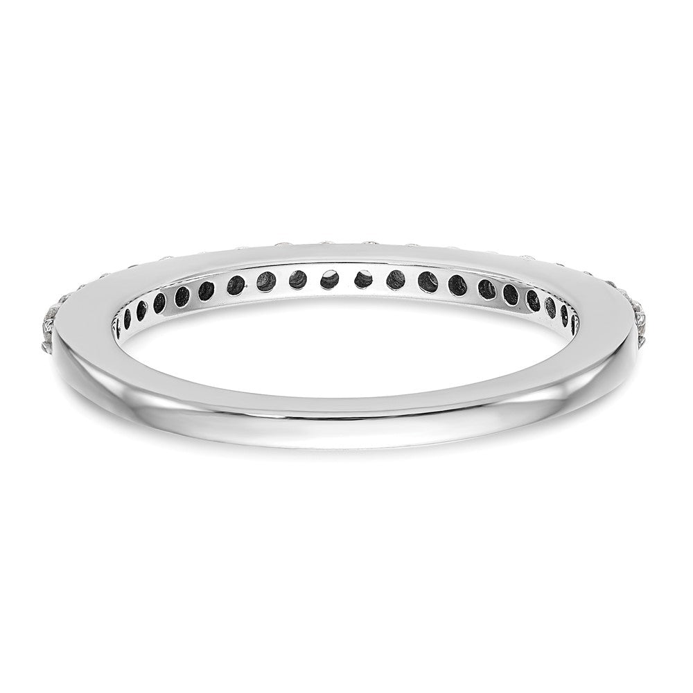 14K White Gold 1/4 carat Diamond Complete Wedding Band