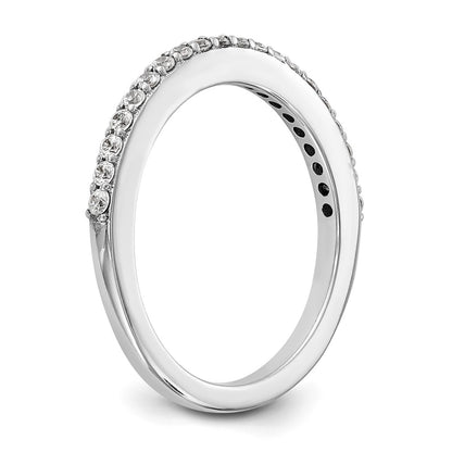 14K White Gold 1/4 carat Diamond Complete Wedding Band