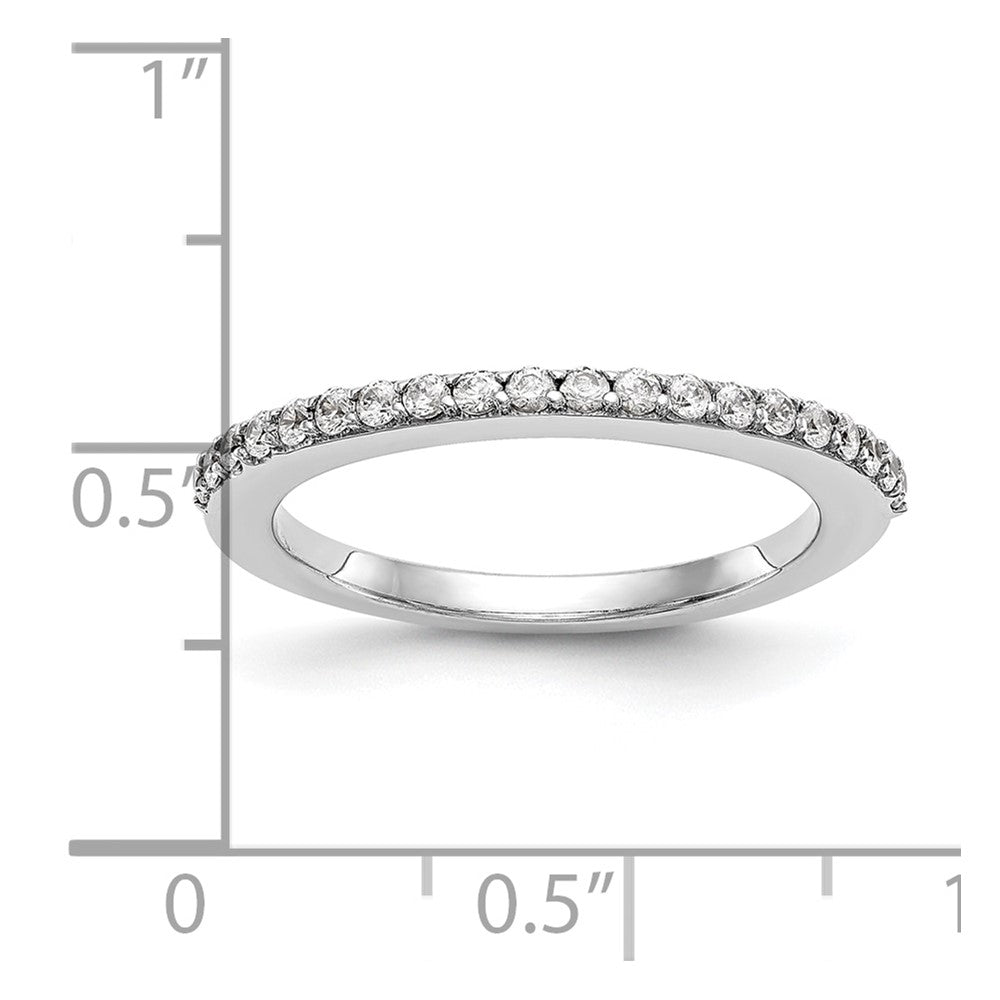 14K White Gold 1/4 carat Diamond Complete Wedding Band