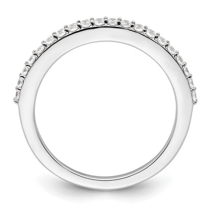 14K White Gold 1/3 carat Diamond Complete Wedding Band