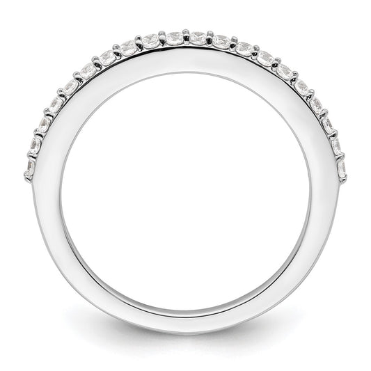 14K White Gold 1/3 carat Diamond Complete Wedding Band