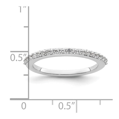 14K White Gold 1/3 carat Diamond Complete Wedding Band