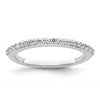 14K White Gold 1/3 carat Diamond Complete Wedding Band