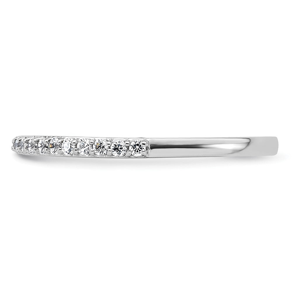 14K White Gold 1/4 carat Diamond Complete Wedding Band