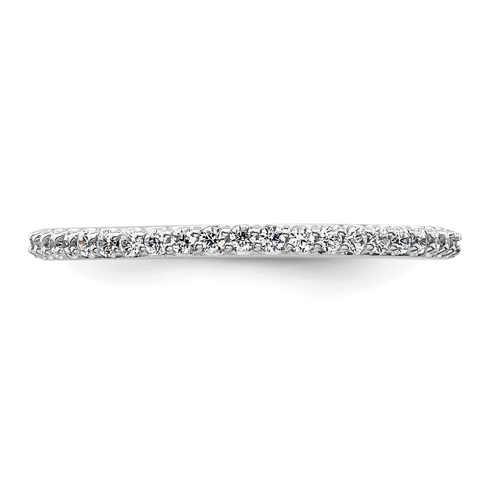 14K White Gold 1/4 carat Diamond Complete Wedding Band