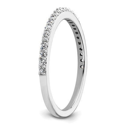 14K White Gold 1/4 carat Diamond Complete Wedding Band
