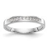 14k White Gold Channel-set 1/3 carat Princess Diamond Complete Wedding Band
