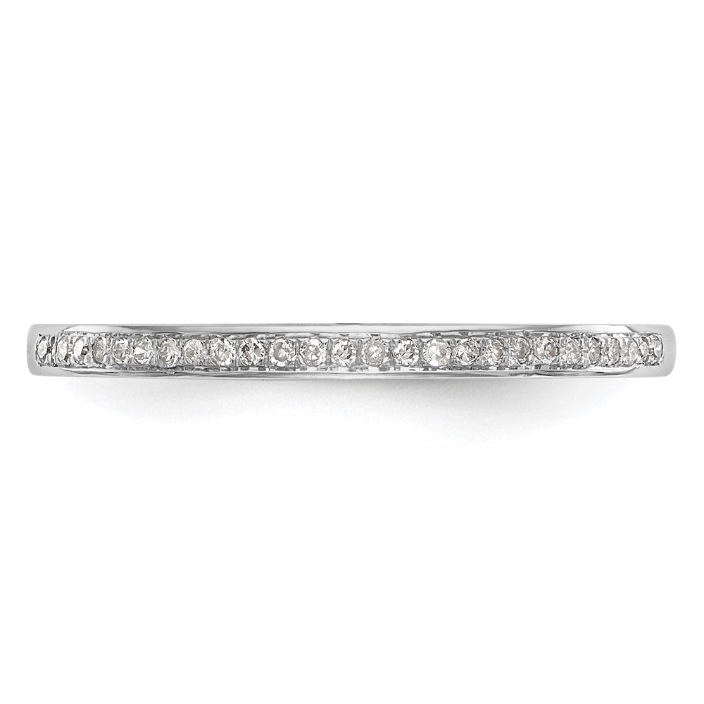 14k White Gold 1/6 carat Diamond Set of 2 Complete Wedding Bands