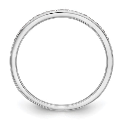 14k White Gold 1/6 carat Lab Grown Diamond VS/SI+ G+ Complete Set of Two Wedding Bands