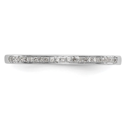 14k White Gold 1/6 carat Lab Grown Diamond VS/SI+ G+ Complete Set of Two Wedding Bands